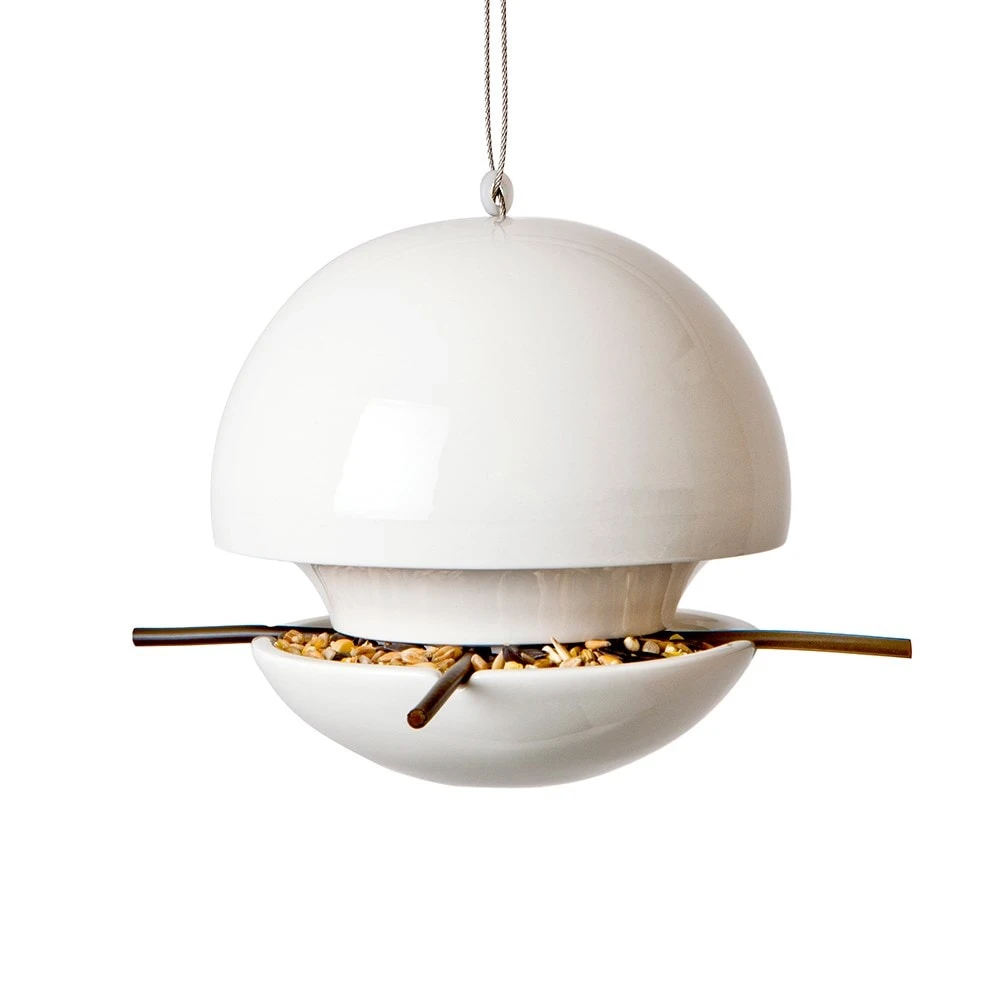 Clay Seed Feeder White 2 Clay Seed Feeder White - Image 2
