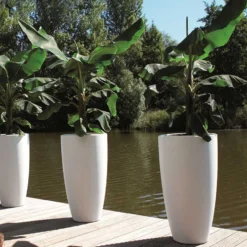 Pure Soft Round High Pot White