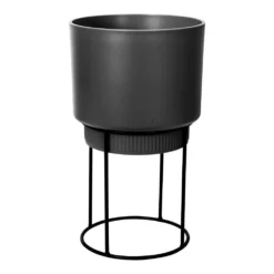Matt Black Planter With Stand 7 Matt Black Planter With Stand -Perennials Sales pr2000038250 card4 lg