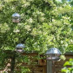 Brushed Aluminium Satellite Fat Ball Feeder 7 Brushed Aluminium Satellite Fat Ball Feeder -Perennials Sales pr2000040682 card3 lg