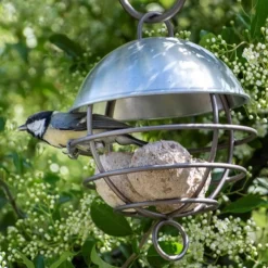 Brushed Aluminium Satellite Fat Ball Feeder 9 Brushed Aluminium Satellite Fat Ball Feeder -Perennials Sales pr2000040682 card5 lg