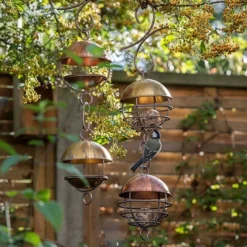 Brushed Copper Satellite Bird Seed Feeder 9 Brushed Copper Satellite Bird Seed Feeder -Perennials Sales pr2000040690 card3 lg