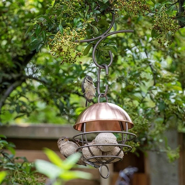 Brushed Copper Satellite Fat Ball Feeder 2 Brushed Copper Satellite Fat Ball Feeder - Image 2