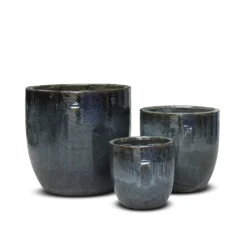 Glazed Ceramic Pot - Misty Black 11 Glazed Ceramic Pot - Misty Black -Perennials Sales pr2000046301 card6 lg