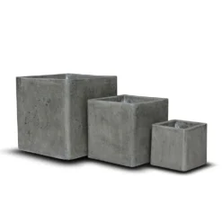 Cement Cube Pot - Waxed 13 Cement Cube Pot - Waxed -Perennials Sales pr2000046317 card7 lg