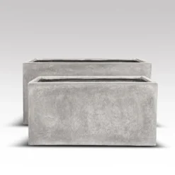 Rectangular Terrace Planter - Weathered Cement 8 Rectangular Terrace Planter - Weathered Cement -Perennials Sales pr2000048710 card3 lg