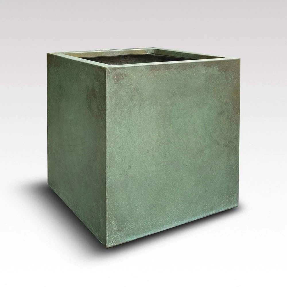 Square Terrace Planter - Verdigris 4 Square Terrace Planter - Verdigris - Image 4