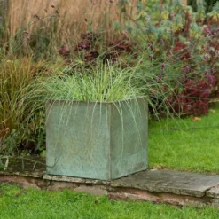 Square Terrace Planter - Verdigris 12 Square Terrace Planter - Verdigris -Perennials Sales pr2000048721 card5 lg