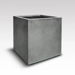 Square Terrace Planter - Weathered Cement 12 Square Terrace Planter - Weathered Cement -Perennials Sales pr2000048722 card4 lg
